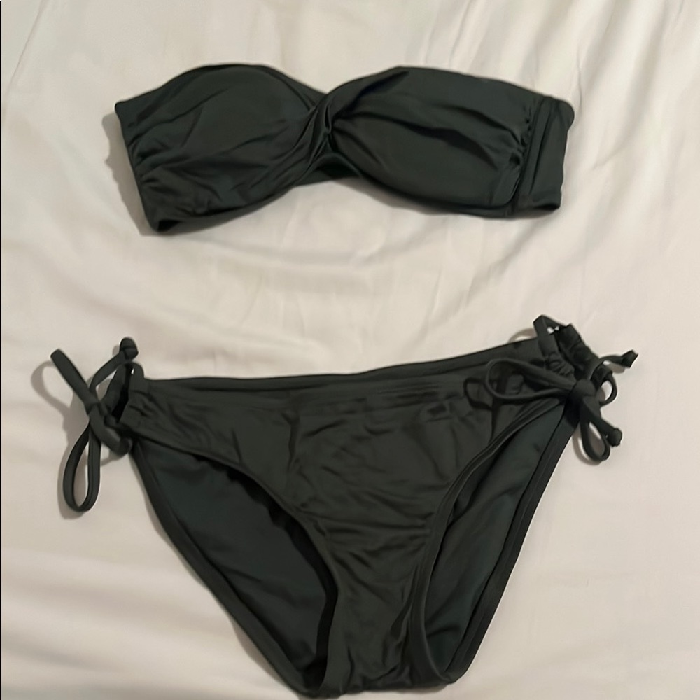Dark Green Bikini Set